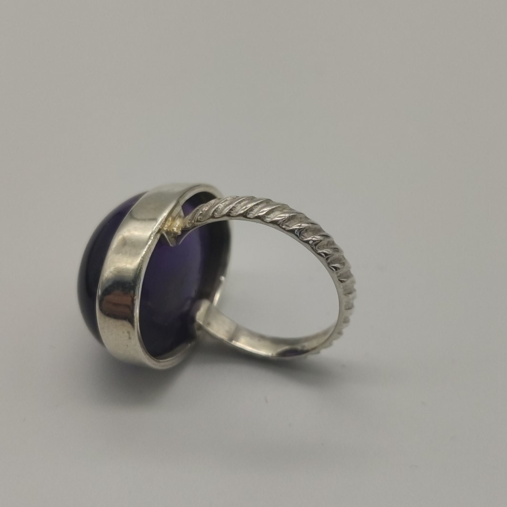 Amethyst Silver Ring - image 6
